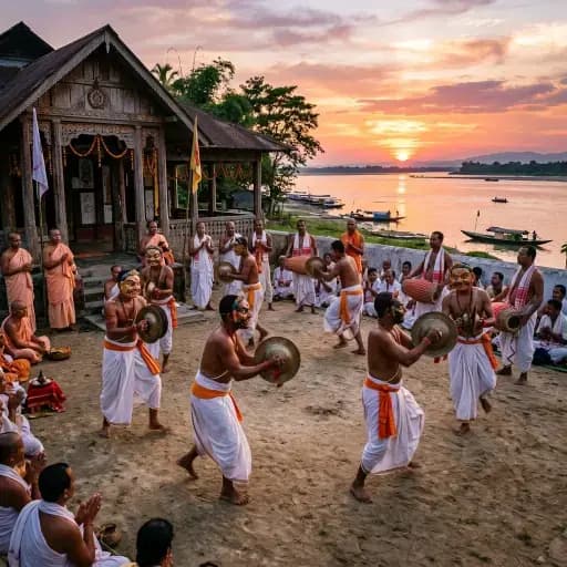 Majuli Island: 3 Days of Ancient Monasteries, Traditional Masks & River Life
